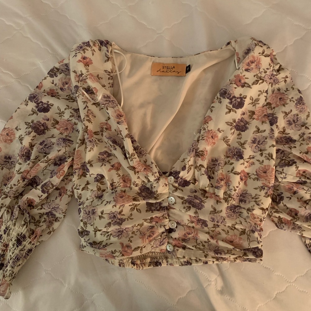 Cropped Floral Top